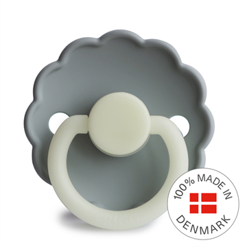FRIGG Daisy - Round Silicone Pacifier - French Gray Night